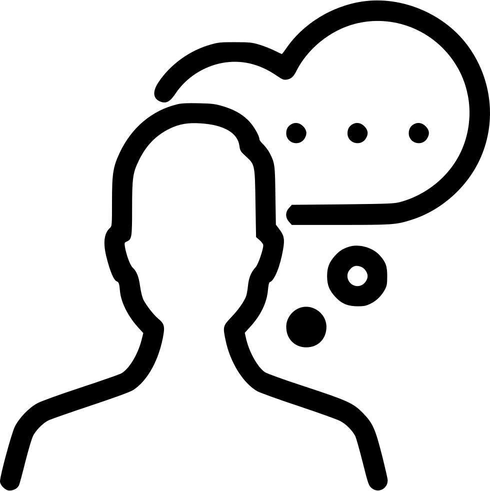 Person Dreaming Silhouette Icon