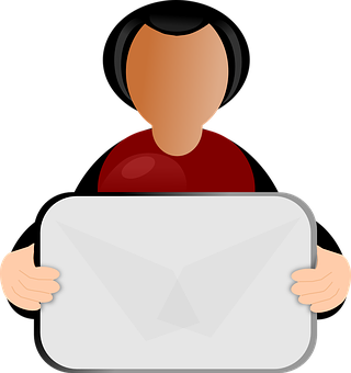 Person Holding Email Icon