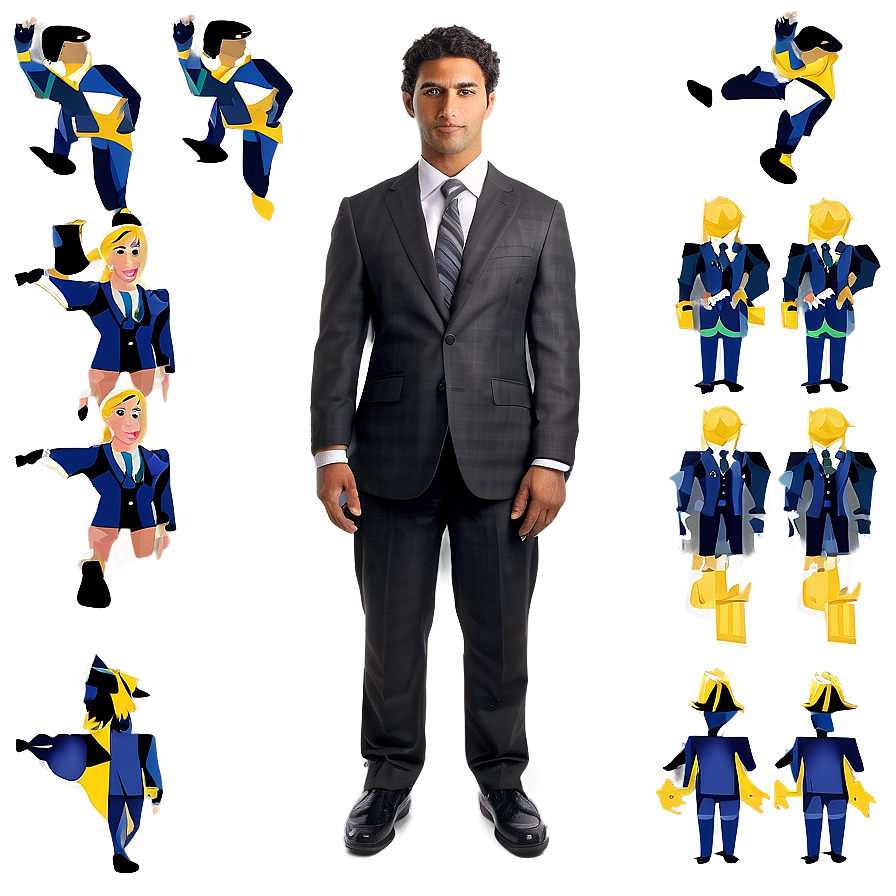 Person In Suit Png 16