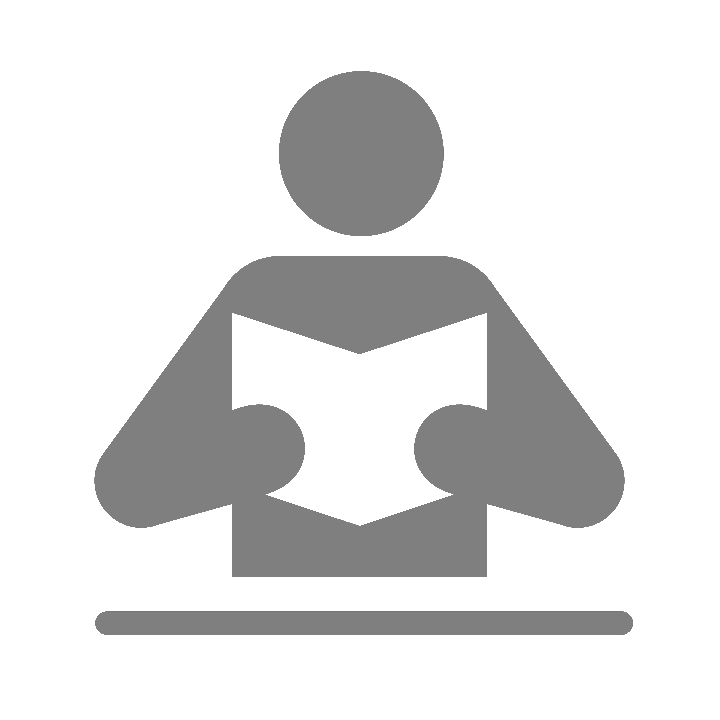 Person Reading Book Icon