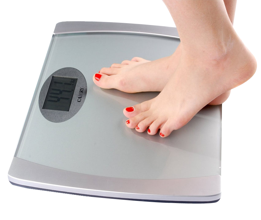 Person Weighing Themselveson Digital Scale