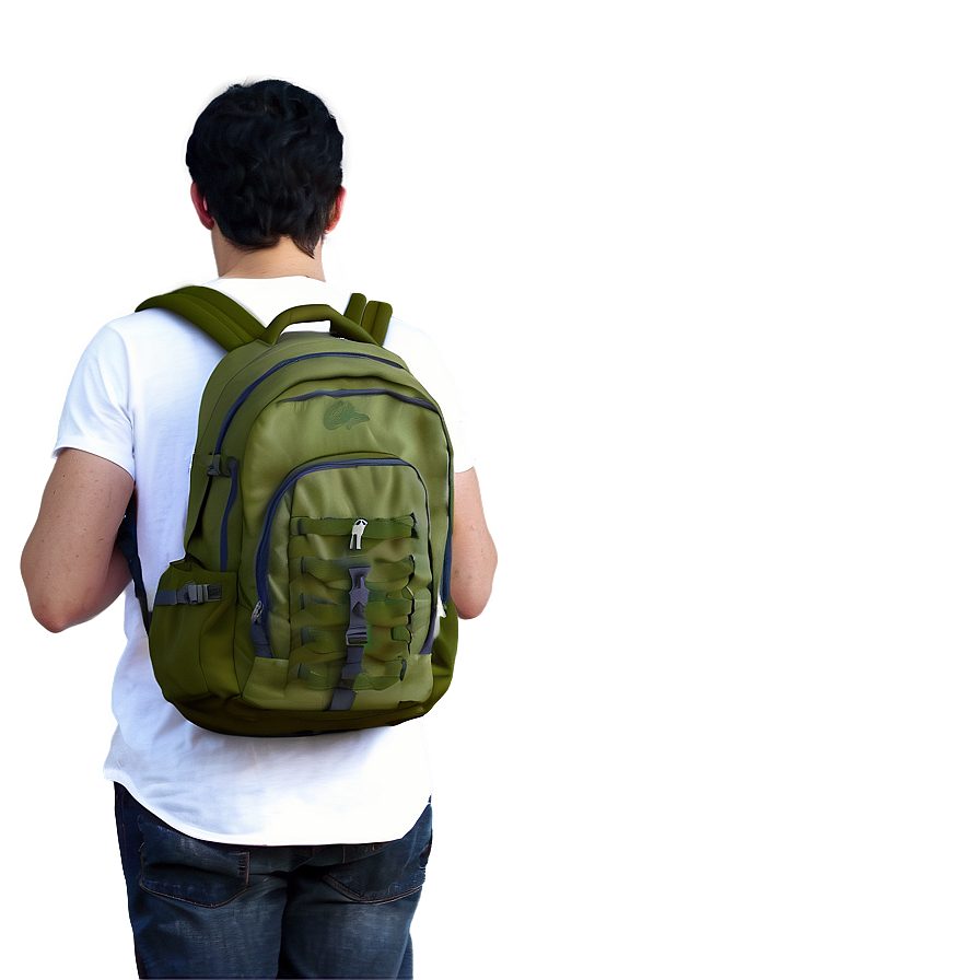 Person With Backpack Png Gbc6