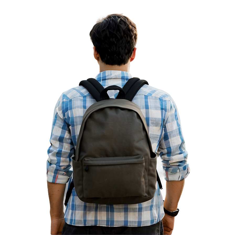 Person With Backpack Png Mgd