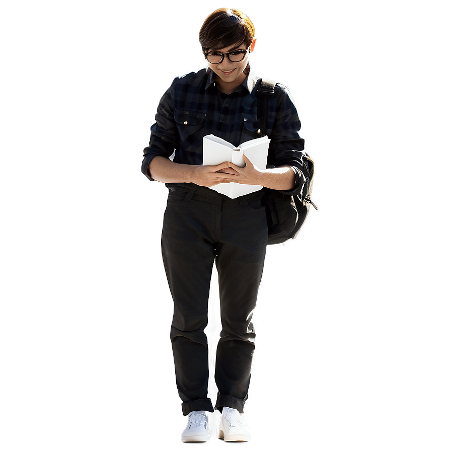 Person With Book Png 42