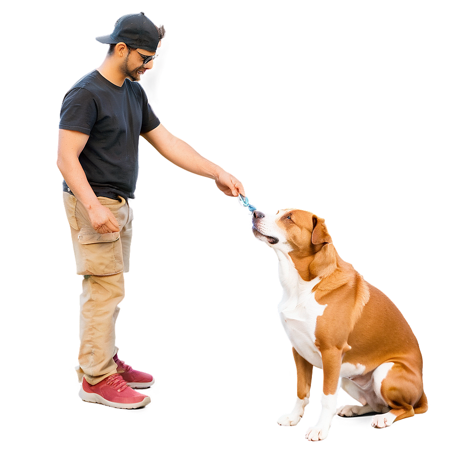 Person With Dog Png 05042024