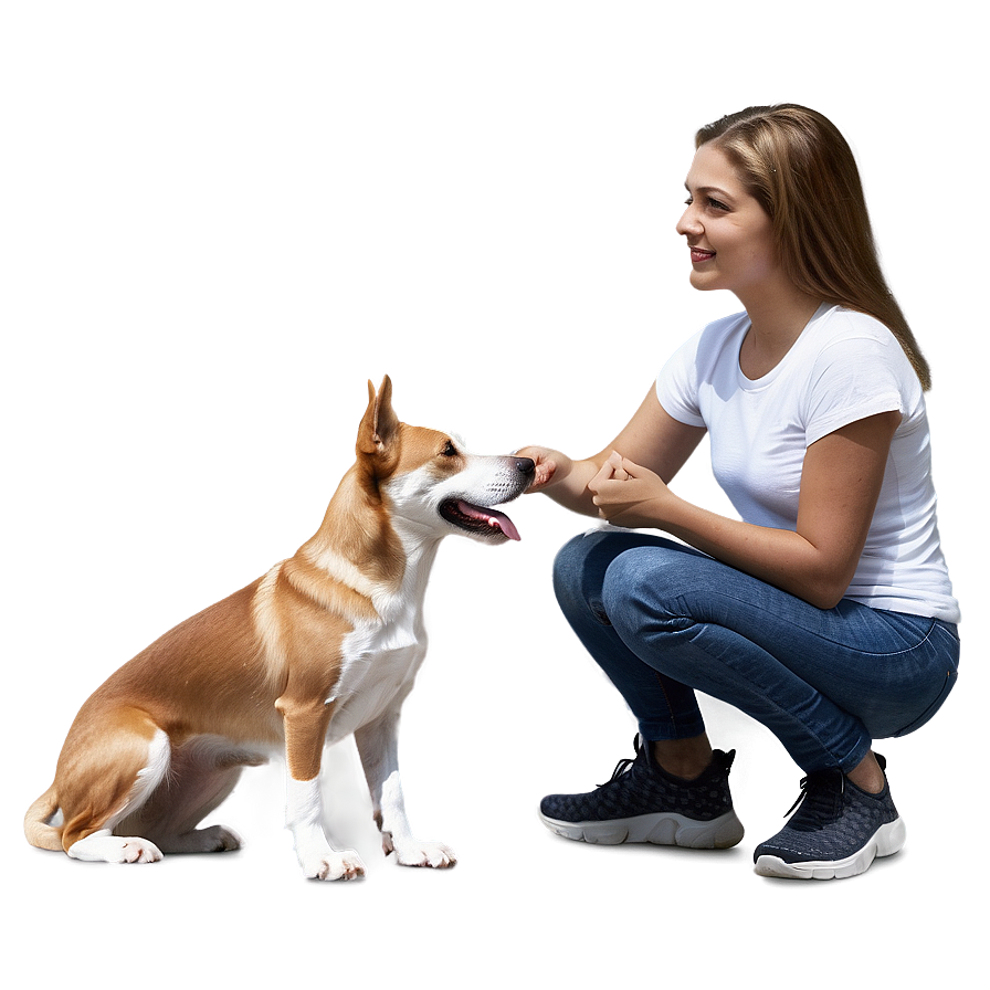 Person With Dog Png 93