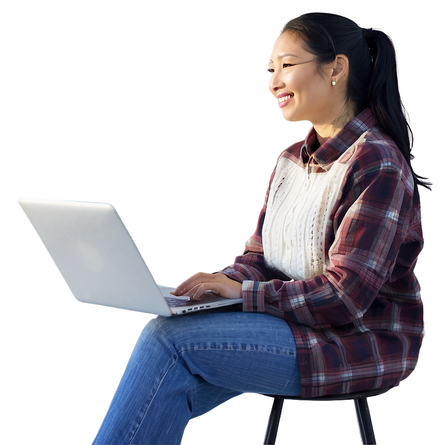 Person With Laptop Png Cyo52