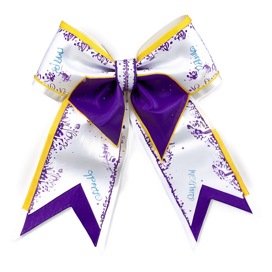 Personalized Cheer Bow Png 5