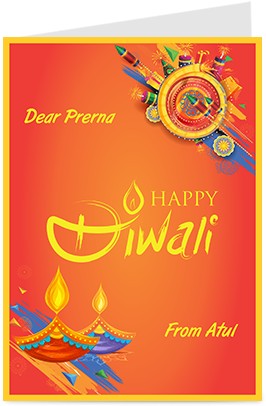 Personalized Diwali Greeting Card