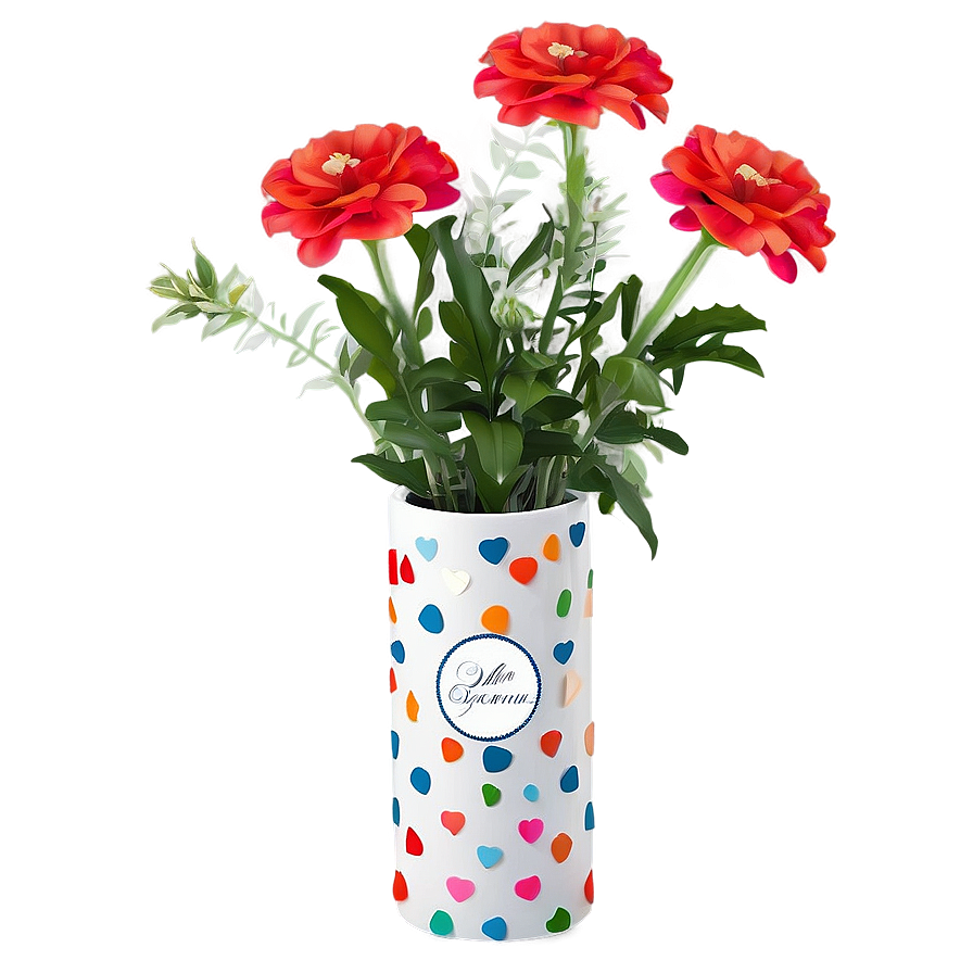 Personalized Flower Vase Png Mck