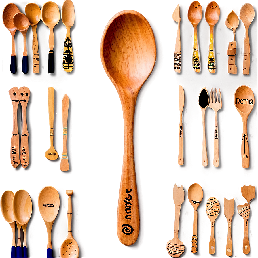 Personalized Wooden Spoon Png Mhn