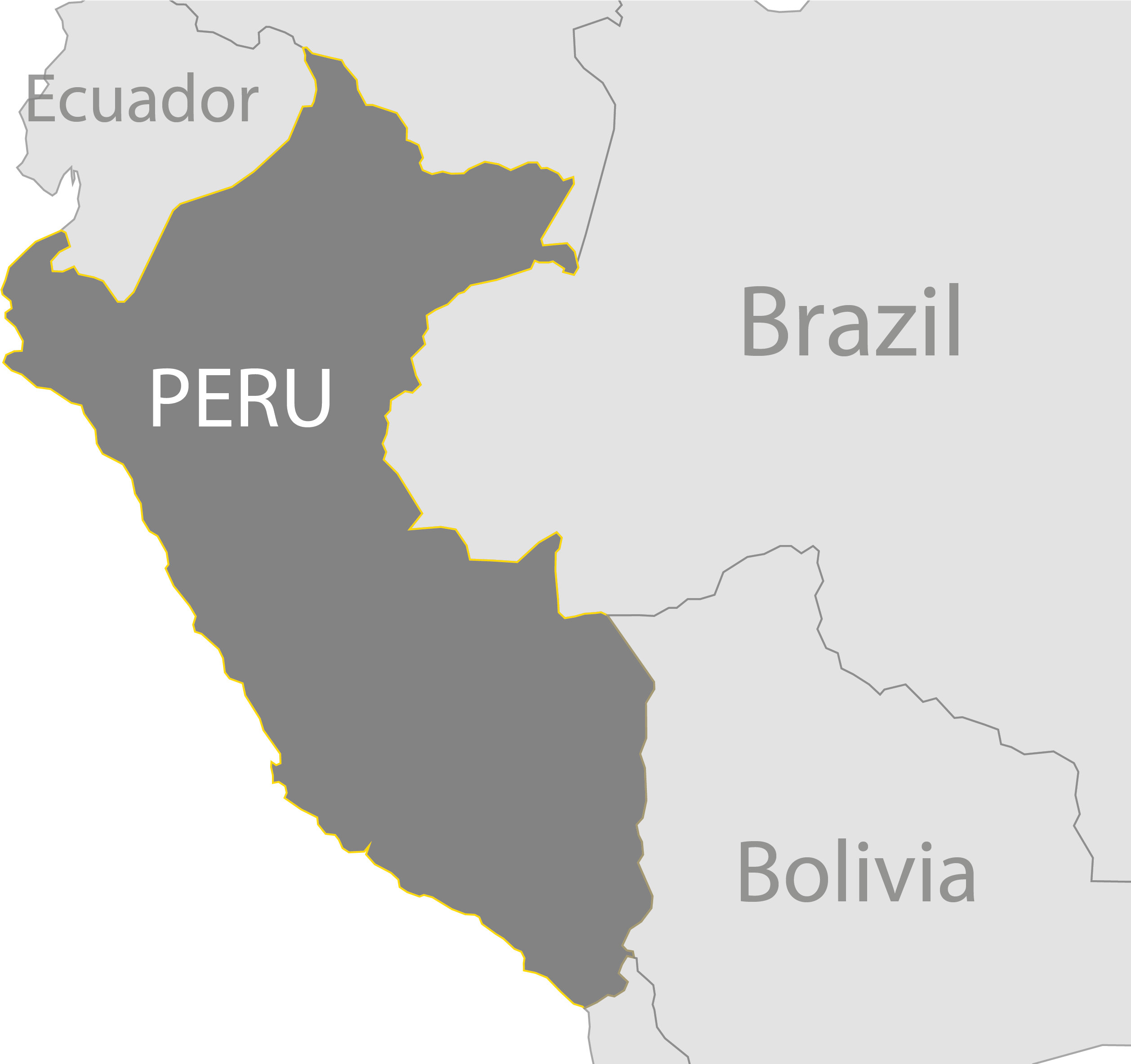 Peru Map Outline