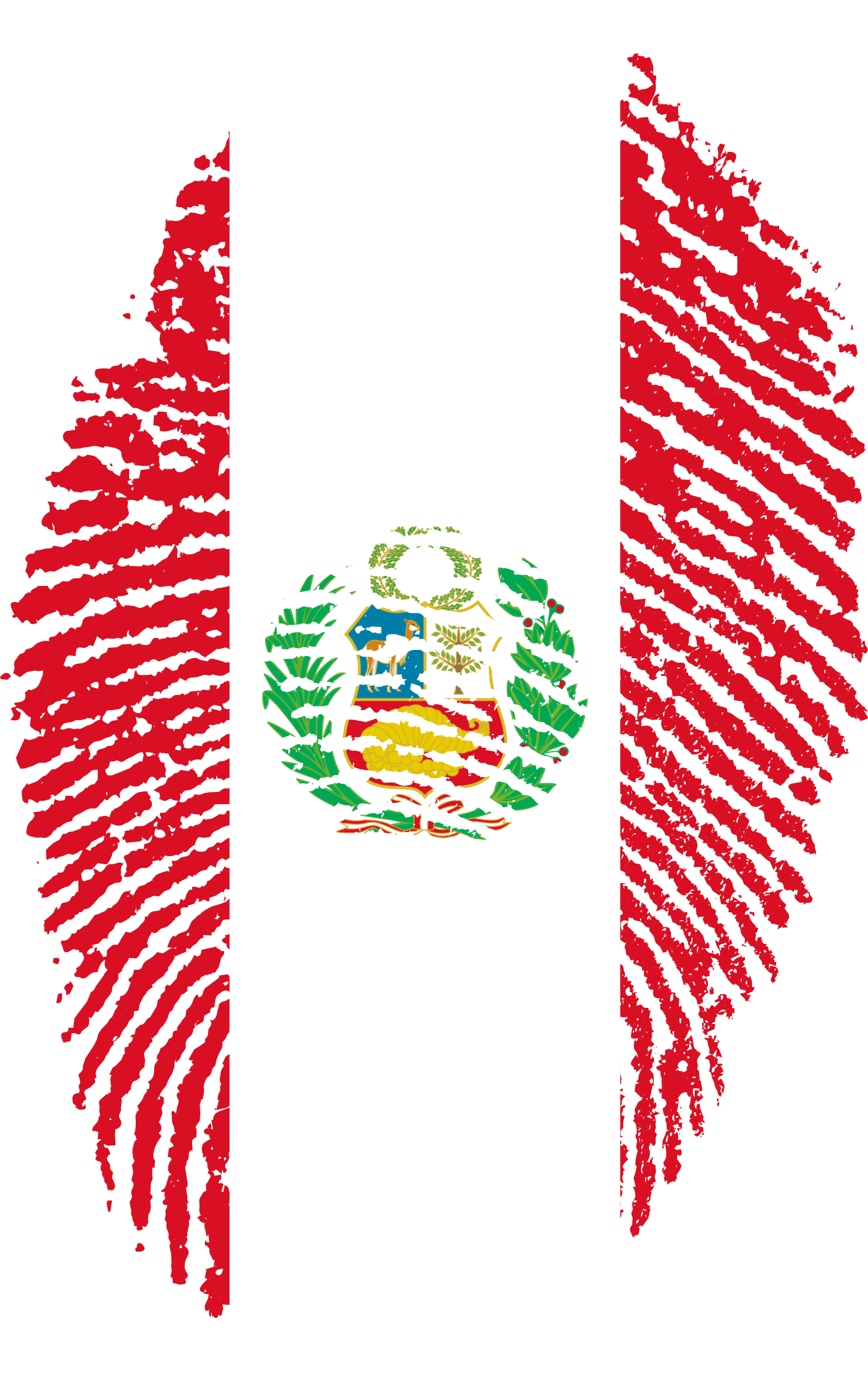 Peruvian Flag Fingerprint