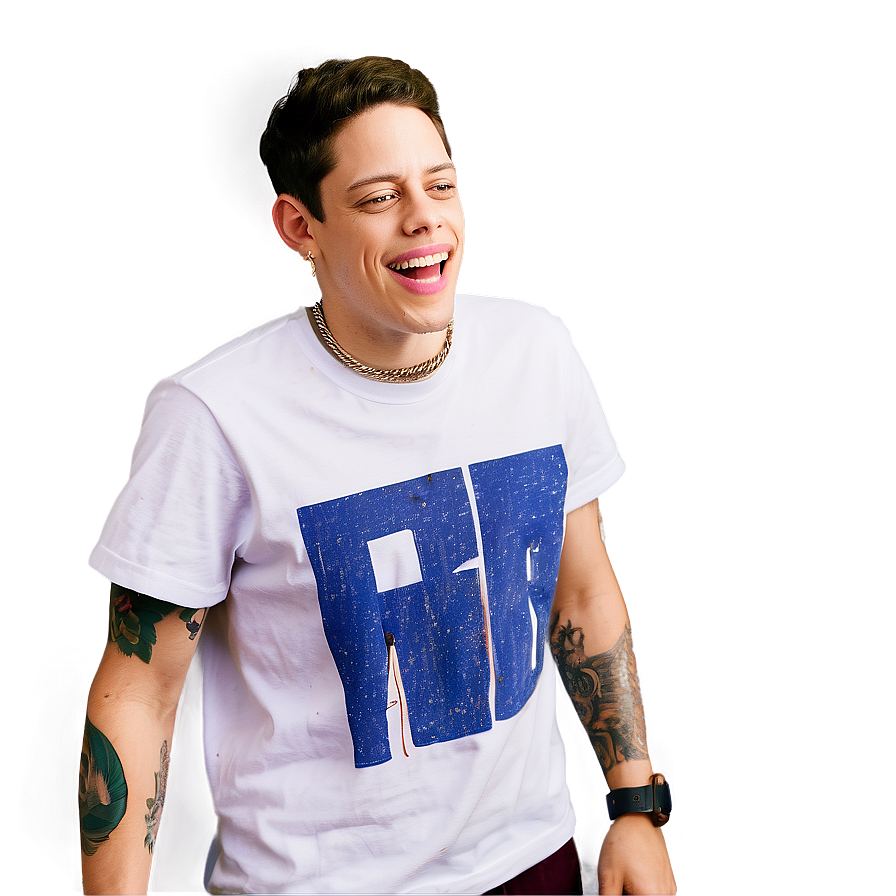 Pete Davidson Laughing Out Loud Png Isc