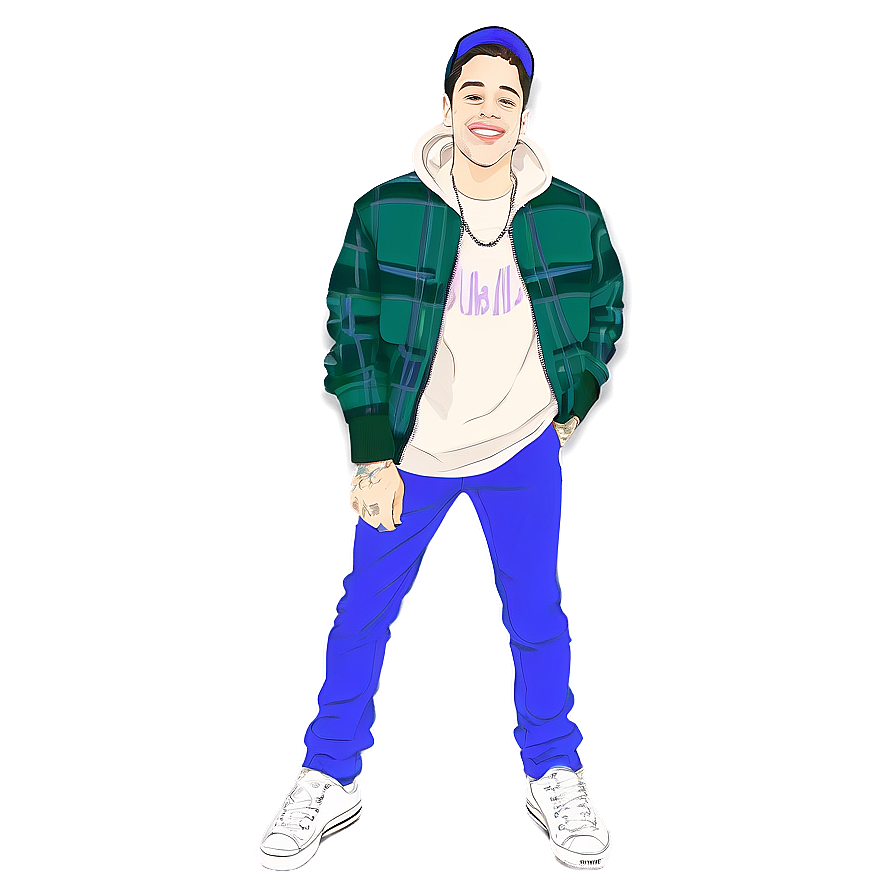 Pete Davidson Vintage Style Png Liq