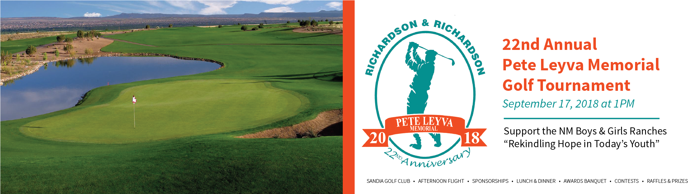 Pete Leyva Memorial Golf Tournament Banner