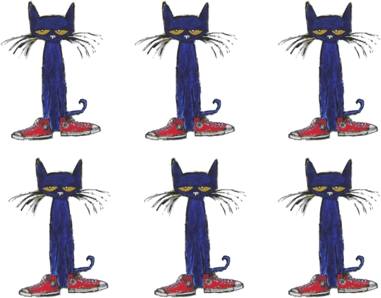 Pete The Cat Multiple Poses