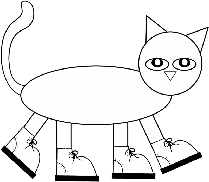 Pete The Cat Outline