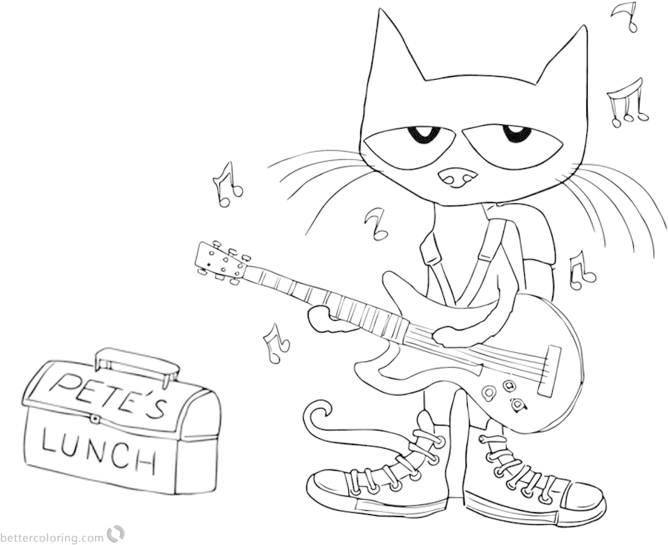 Pete The Cat Playing Guitar