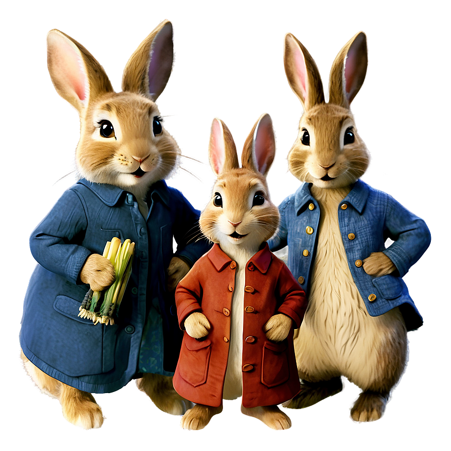 Peter Rabbit And Siblings Png Ids