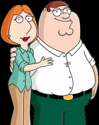 Peterand Lois Griffin Cartoon