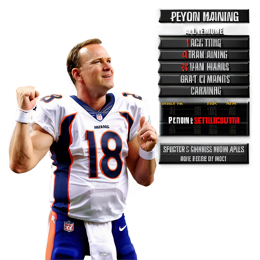 Peyton Manning All-time Great Png Eif29