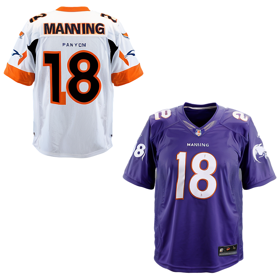 Peyton Manning Number 18 Jersey Png Vrh49