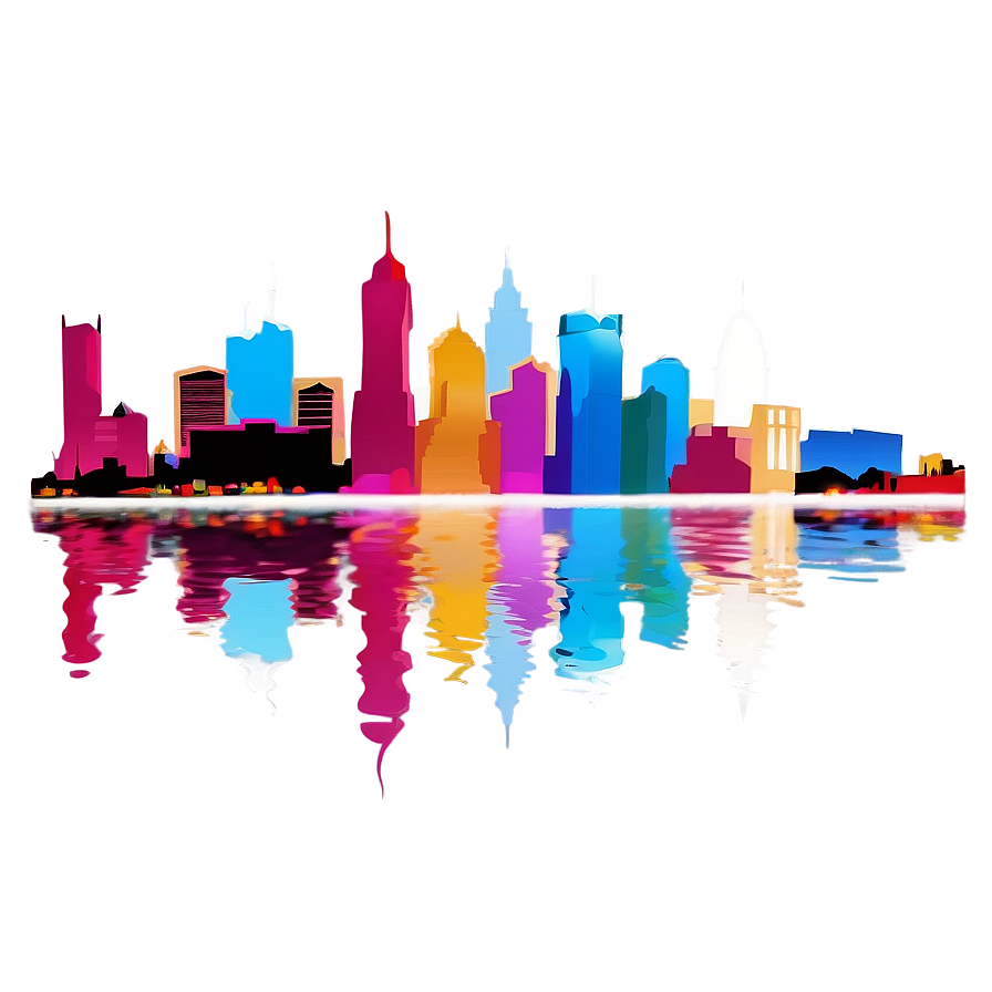 Philadelphia Skyline And Reflection Png Hvd