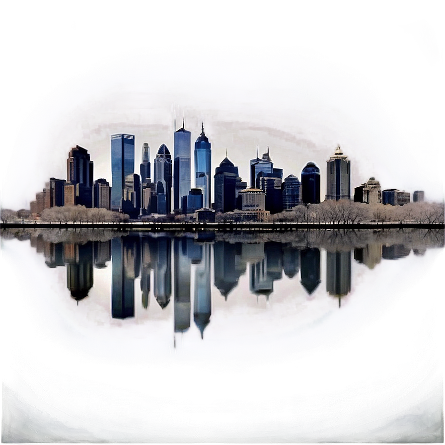 Philadelphia Skyline In Fog Png 31