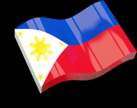 Philippine Flag Waving Illustration