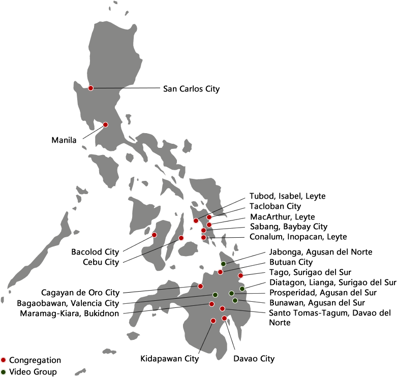 Philippines Congregation Distribution Map