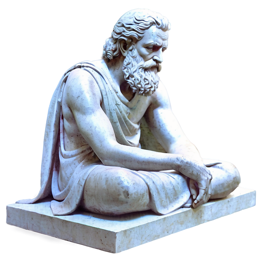 Philosopher Statue Png Vvy64