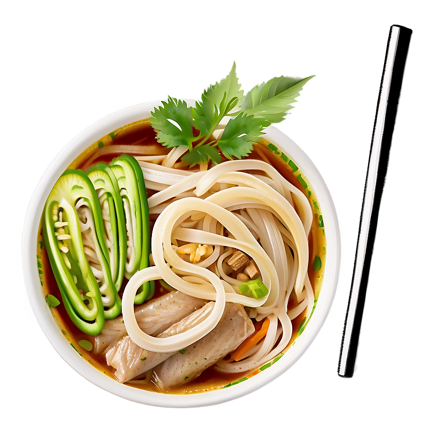 Pho With Thick Noodles Png Rww19