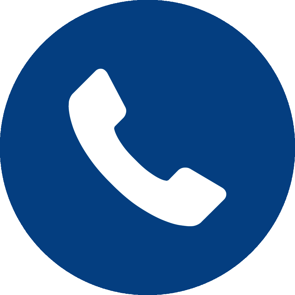 Phone Contact Icon Blue Background