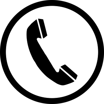 Phone Icon Blackand White