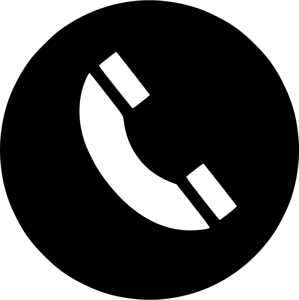 Phone Receiver Icon Black