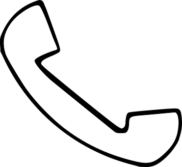 Phone Receiver Icon Black Background