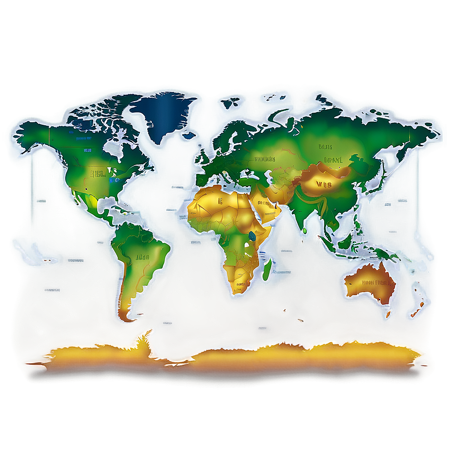 Physical World Map Vector Png Irh60