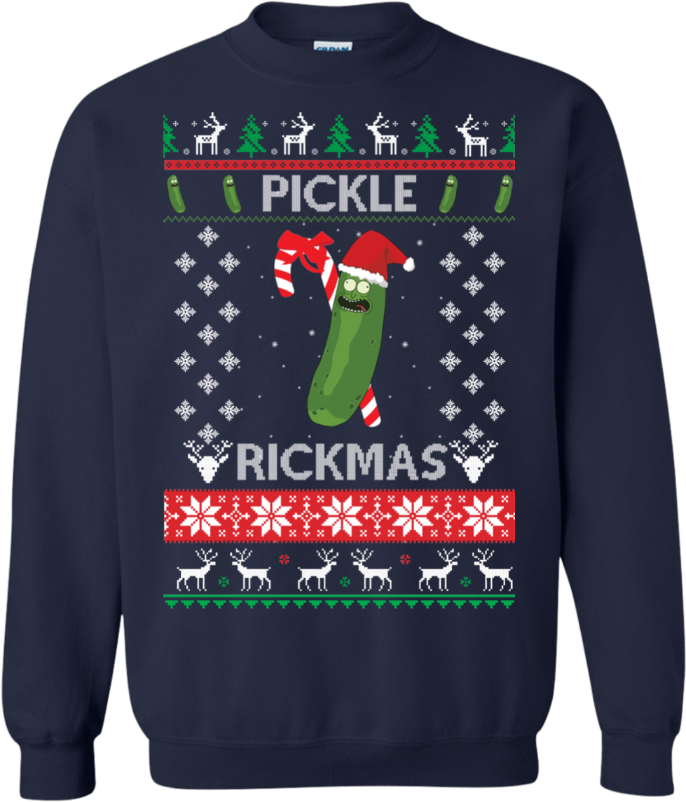 Pickle Rick Christmas Sweater