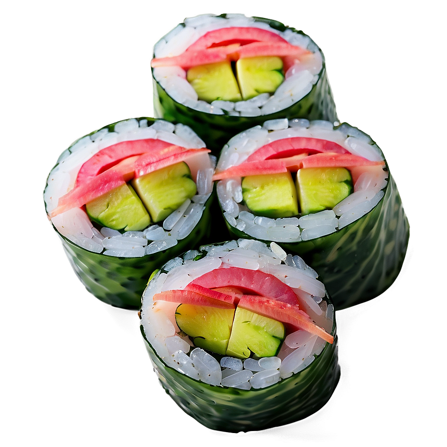 Pickled Radish Sushi Roll Png Nxb