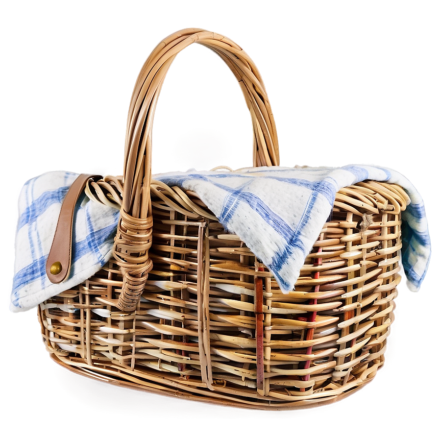 Picnic Basket With Glasses Png 06122024