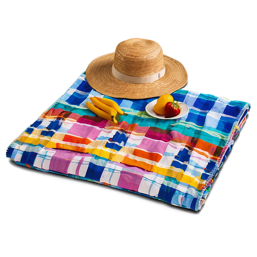 Picnic Blanket For Beach Png 06132024