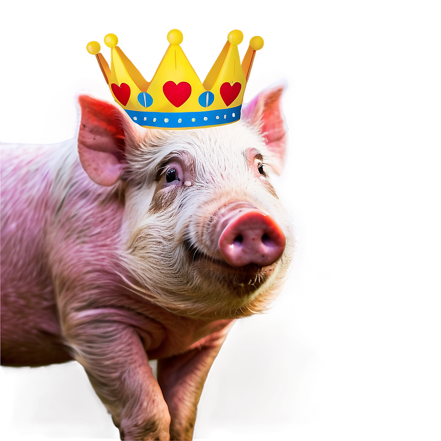 Pig With Crown Png Qvu