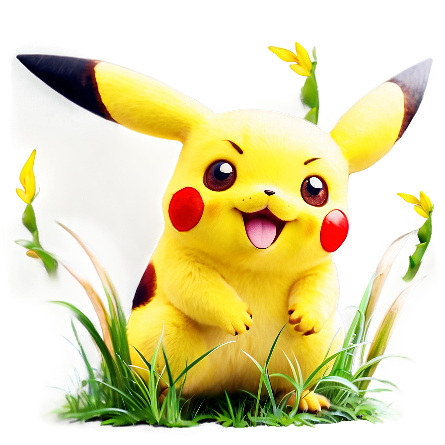 Pikachu In Grass Png 05032024