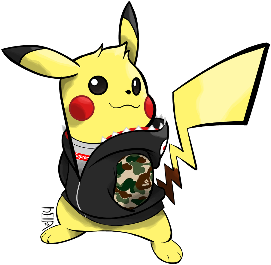 Pikachu Supreme Crossover Artwork