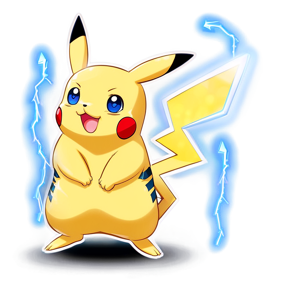 Pikachu Transparent Png With Lightning 05262024