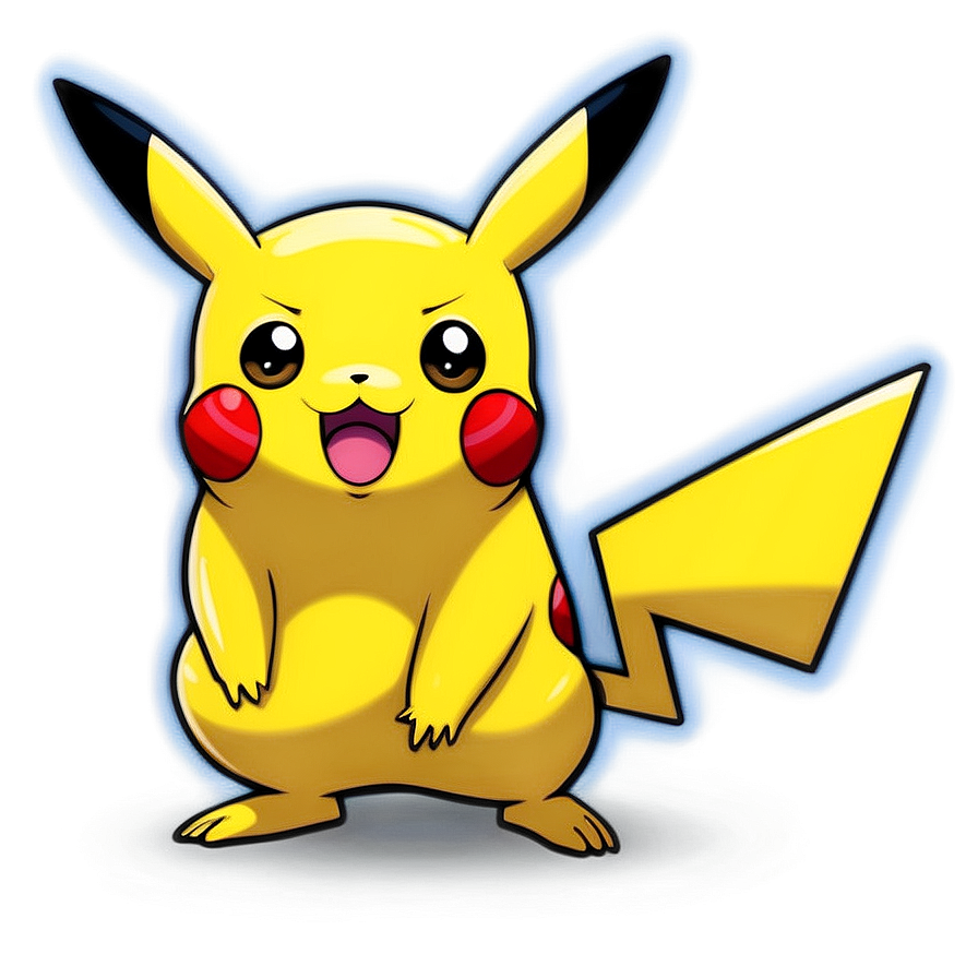 Pikachu Wide-eyed Shock Png 77