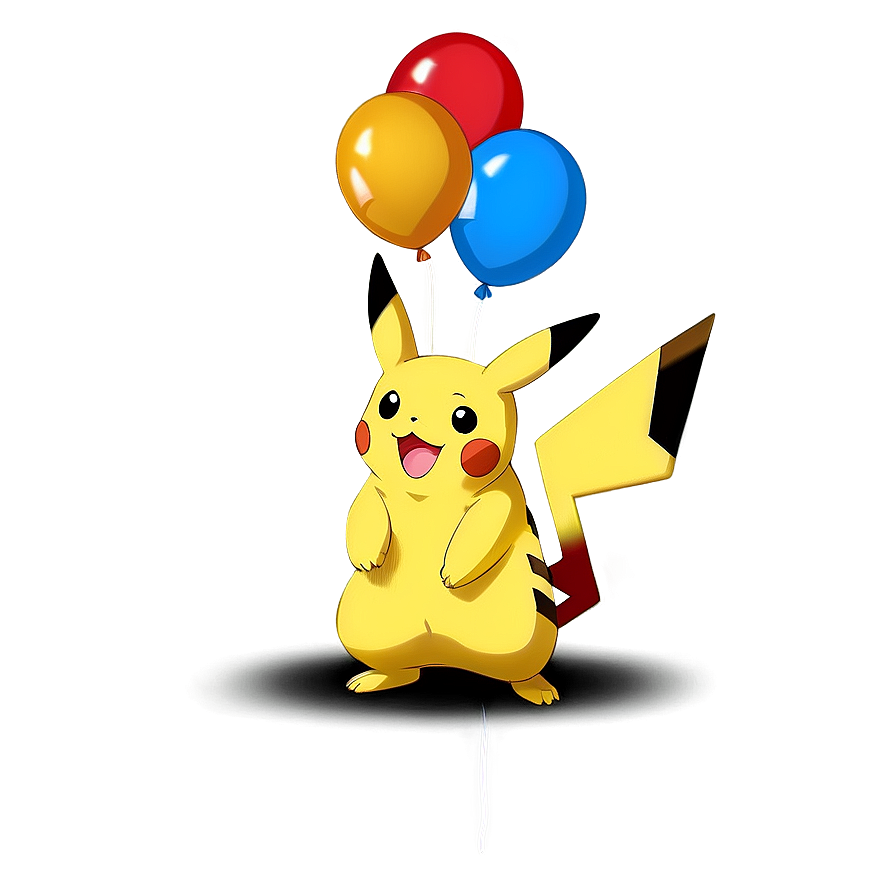 Pikachu With Balloons Png Jgb50