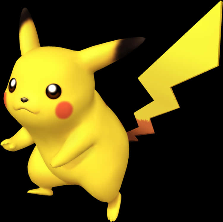 Pikachu3 D Model Pose