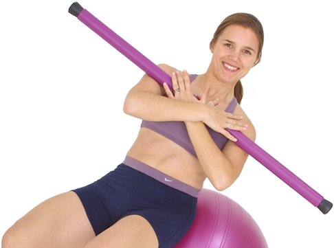 Pilates Exercisewith Balland Bar